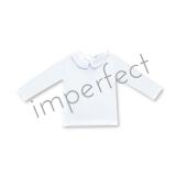 IMPERFECT Blank Boy's Long Sleeve Peter Pan Collar Tee Shirt